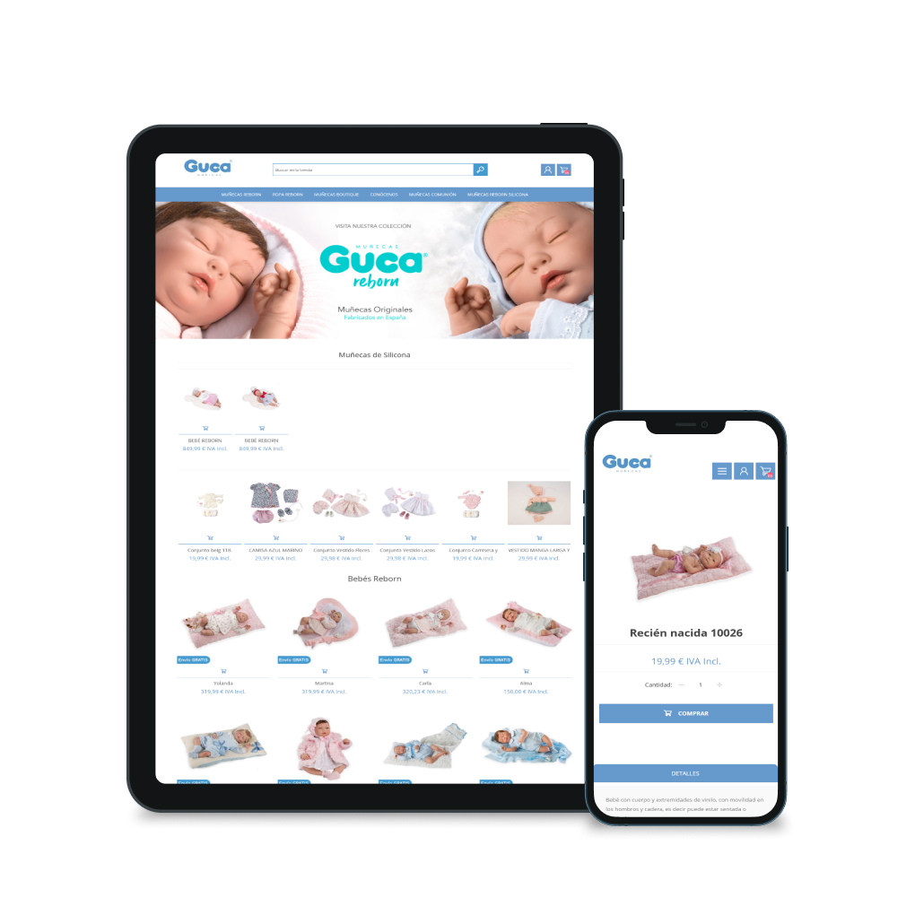 Diseño del ecommerce Guca