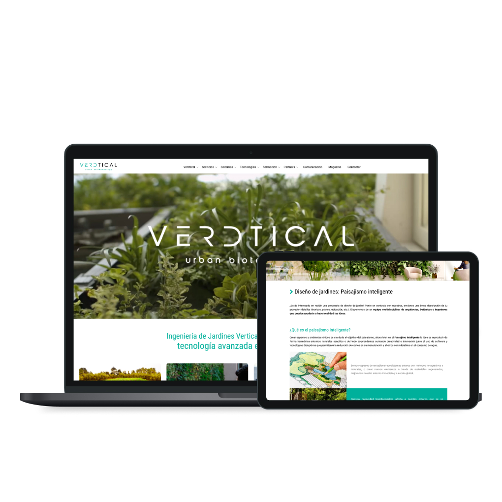 verdtical web hecha en Digital Nature